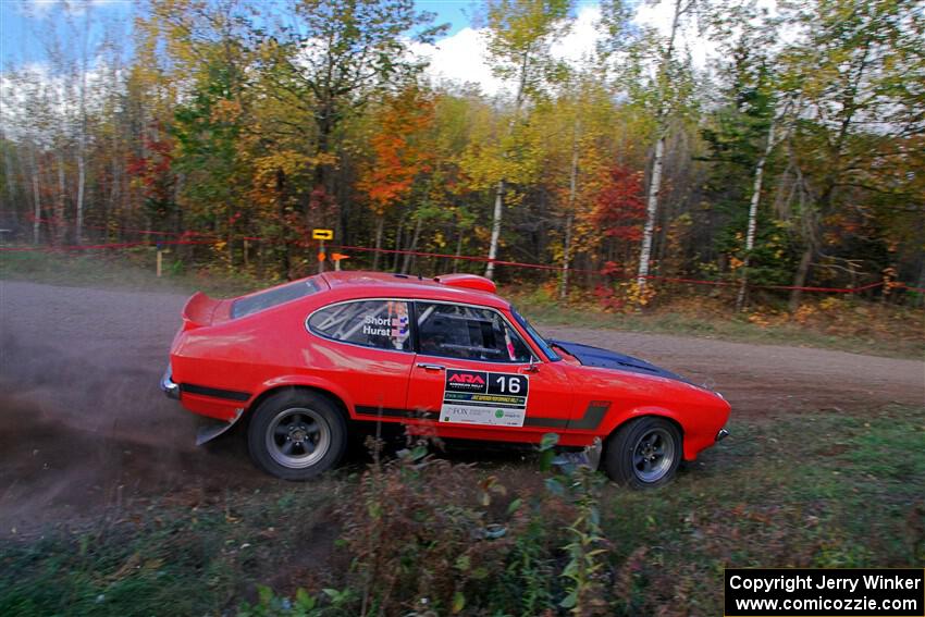 Mike Hurst / Randall Short Ford Capri on SS5, Far Point I.