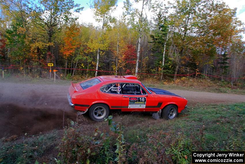 Mike Hurst / Randall Short Ford Capri on SS5, Far Point I.