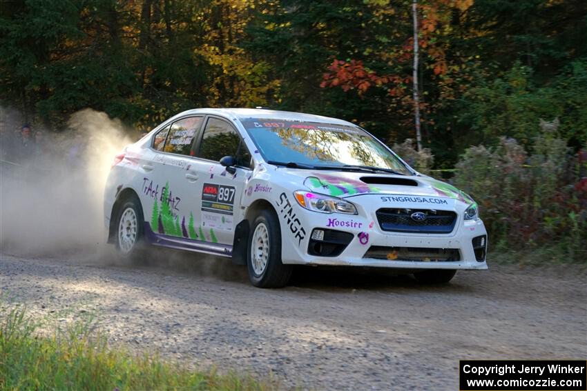 Jamey Randall / Andrew Rausch Subaru WRX on SS5, Far Point I.