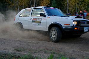 Josh Nykanen / Charlotte Himes VW GTI on SS5, Far Point I.