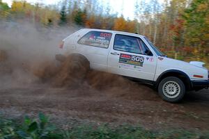 Josh Nykanen / Charlotte Himes VW GTI on SS5, Far Point I.