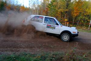 Josh Nykanen / Charlotte Himes VW GTI on SS5, Far Point I.