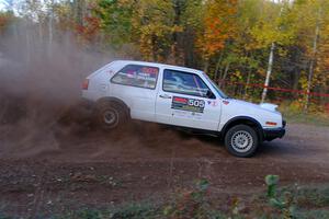 Josh Nykanen / Charlotte Himes VW GTI on SS5, Far Point I.