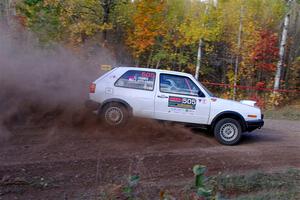 Josh Nykanen / Charlotte Himes VW GTI on SS5, Far Point I.