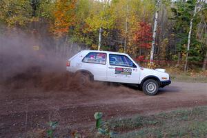 Josh Nykanen / Charlotte Himes VW GTI on SS5, Far Point I.