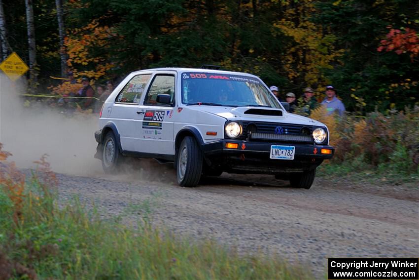 Josh Nykanen / Charlotte Himes VW GTI on SS5, Far Point I.