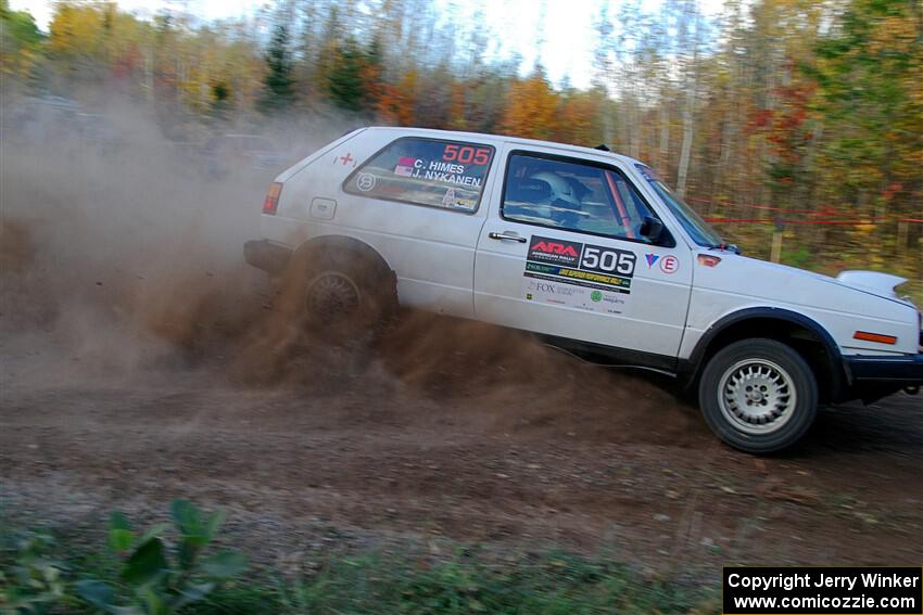 Josh Nykanen / Charlotte Himes VW GTI on SS5, Far Point I.