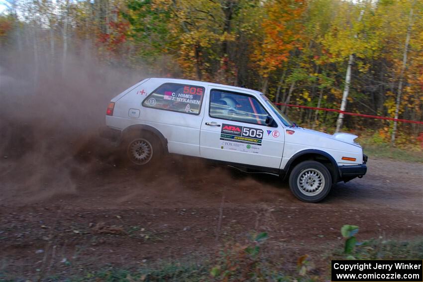 Josh Nykanen / Charlotte Himes VW GTI on SS5, Far Point I.