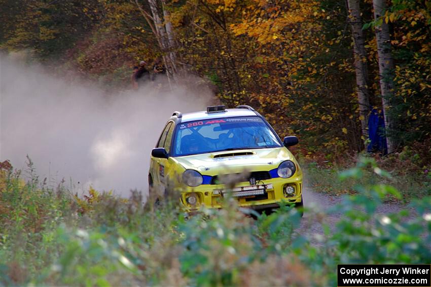 Greg Healey / Cindy Krolikowski Subaru Impeza Outback Sport on SS5, Far Point I.