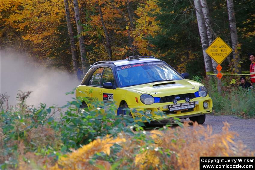 Greg Healey / Cindy Krolikowski Subaru Impeza Outback Sport on SS5, Far Point I.