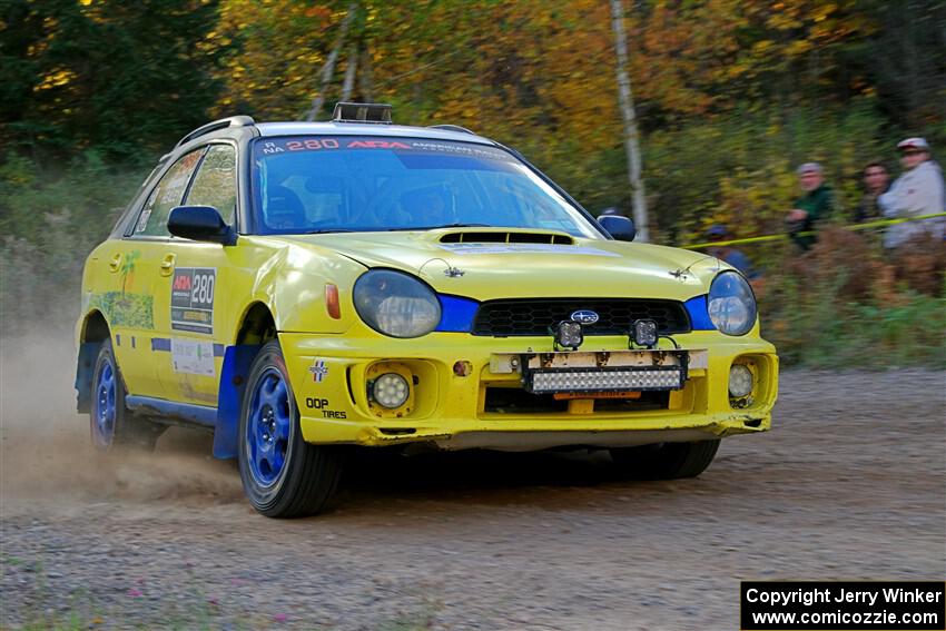 Greg Healey / Cindy Krolikowski Subaru Impeza Outback Sport on SS5, Far Point I.