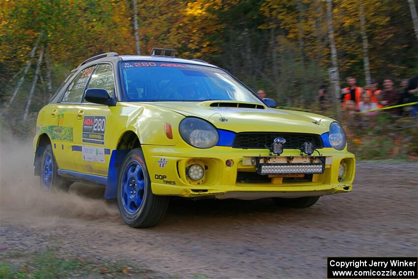 Greg Healey / Cindy Krolikowski Subaru Impeza Outback Sport on SS5, Far Point I.