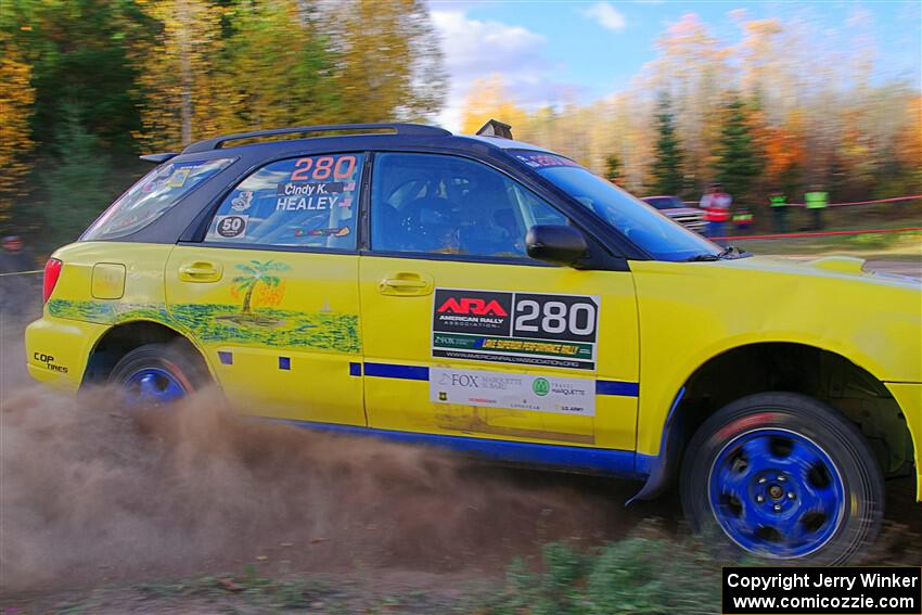 Greg Healey / Cindy Krolikowski Subaru Impeza Outback Sport on SS5, Far Point I.