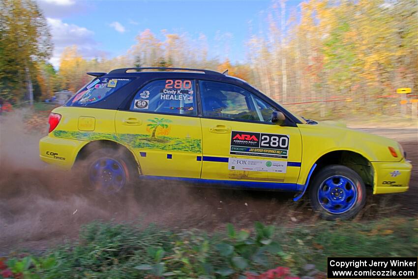 Greg Healey / Cindy Krolikowski Subaru Impeza Outback Sport on SS5, Far Point I.