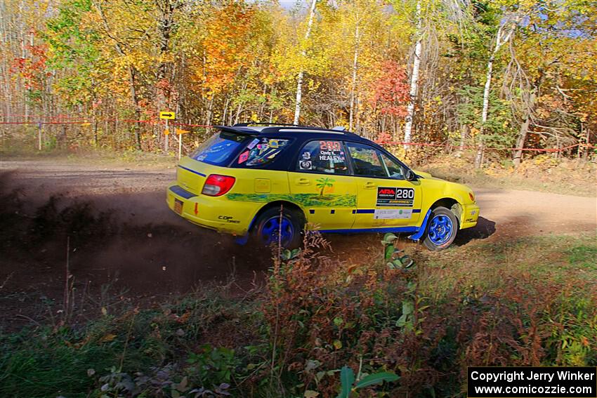 Greg Healey / Cindy Krolikowski Subaru Impeza Outback Sport on SS5, Far Point I.