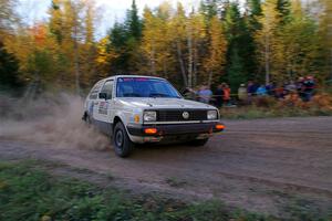 Adam VanDamme / Andrew Herron VW Golf on SS5, Far Point I.