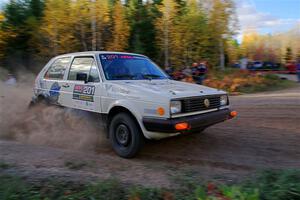 Adam VanDamme / Andrew Herron VW Golf on SS5, Far Point I.