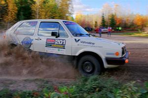 Adam VanDamme / Andrew Herron VW Golf on SS5, Far Point I.