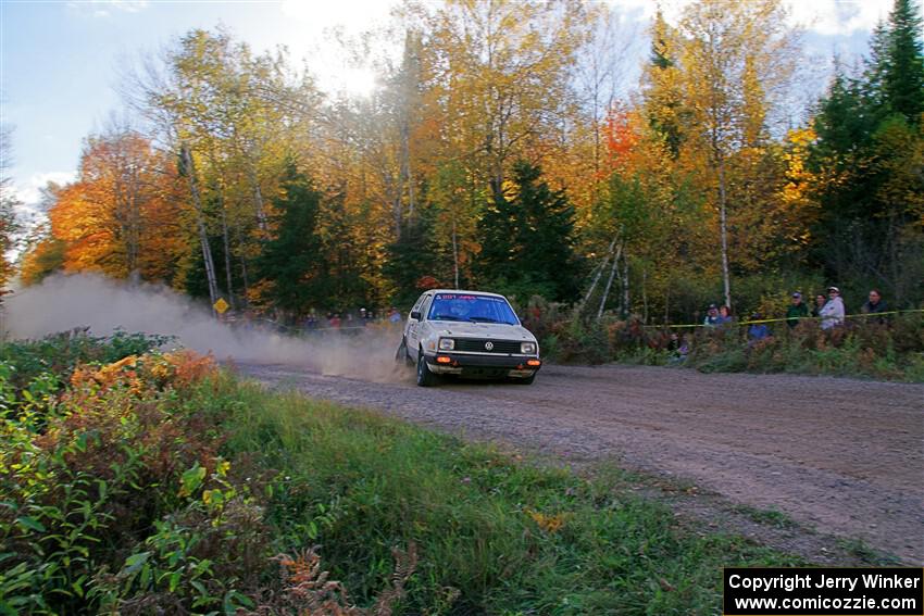 Adam VanDamme / Andrew Herron VW Golf on SS5, Far Point I.