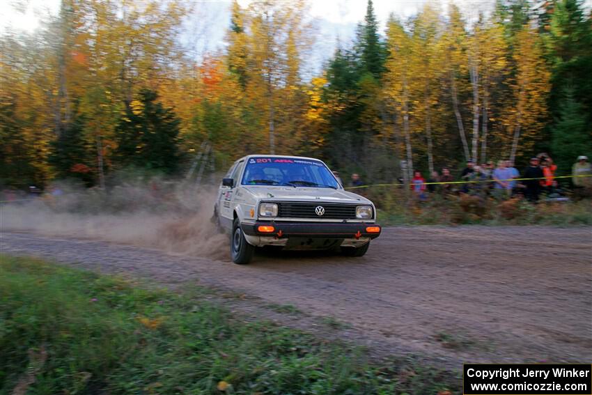 Adam VanDamme / Andrew Herron VW Golf on SS5, Far Point I.