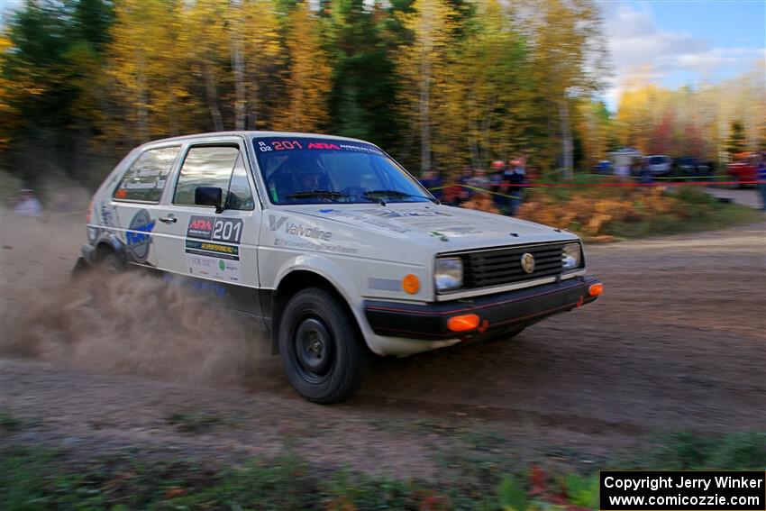 Adam VanDamme / Andrew Herron VW Golf on SS5, Far Point I.