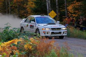 Andrew Williamson / Julia Stewart Subaru Impreza on SS5, Far Point I.