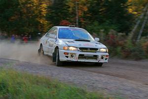 Andrew Williamson / Julia Stewart Subaru Impreza on SS5, Far Point I.