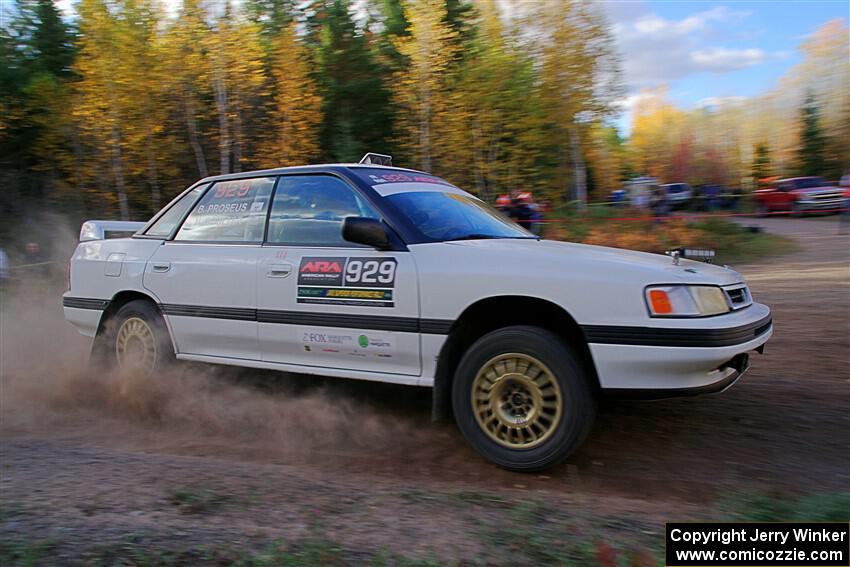 Nathan Coulter / Bryce Proseus Subaru Legacy on SS5, Far Point I.