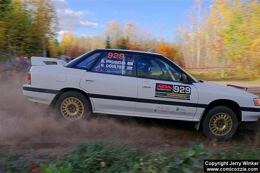 Nathan Coulter / Bryce Proseus Subaru Legacy on SS5, Far Point I.