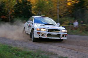 Andrew Williamson / Julia Stewart Subaru Impreza on SS5, Far Point I.