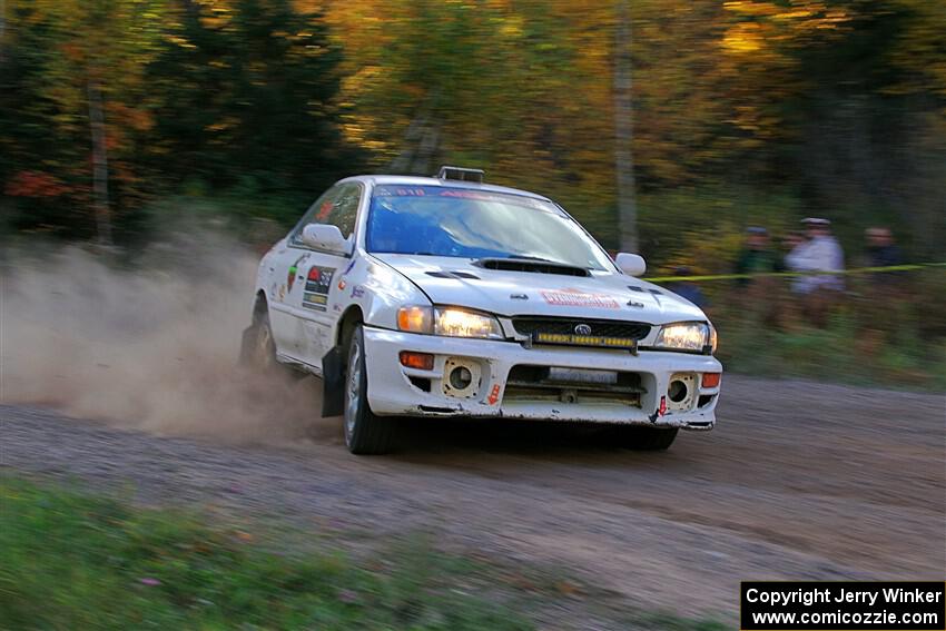 Andrew Williamson / Julia Stewart Subaru Impreza on SS5, Far Point I.