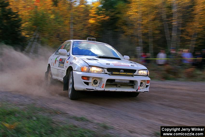 Andrew Williamson / Julia Stewart Subaru Impreza on SS5, Far Point I.