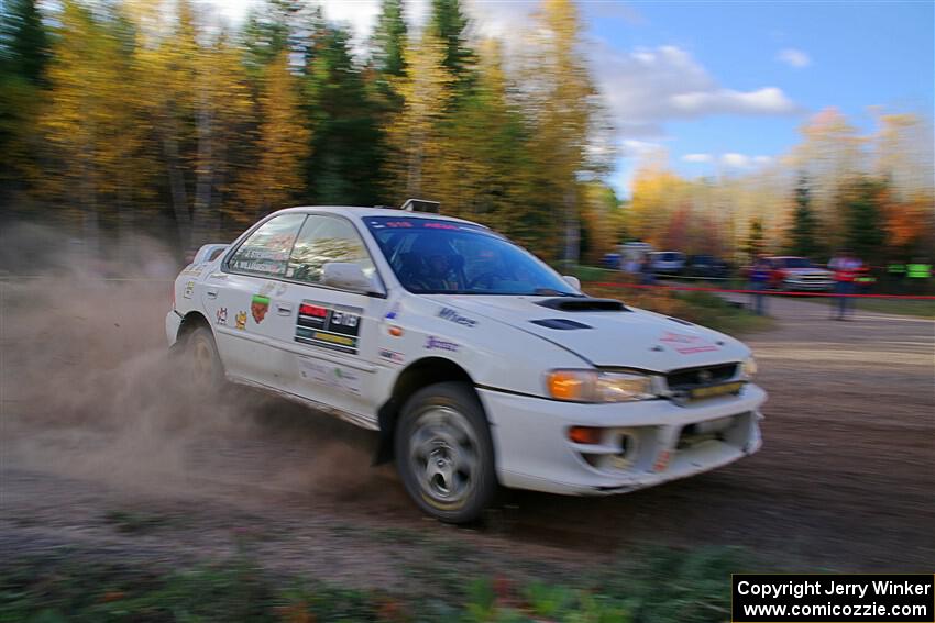 Andrew Williamson / Julia Stewart Subaru Impreza on SS5, Far Point I.