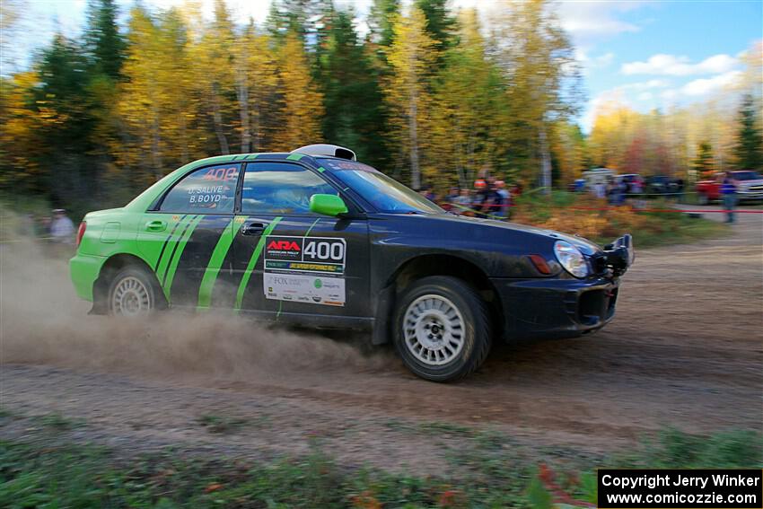 Brandon Boyd / Daniel Salive Subaru Impreza Wagon on SS5, Far Point I.