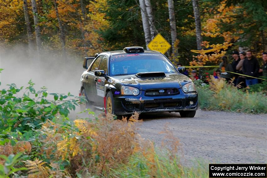 James Pryzbylkowski / Ethan Curtis Subaru WRX on SS5, Far Point I.