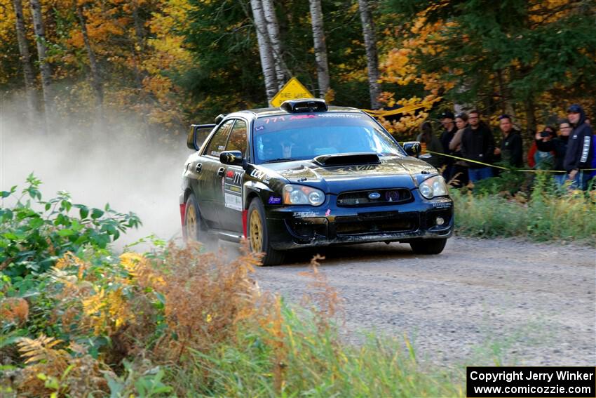 James Pryzbylkowski / Ethan Curtis Subaru WRX on SS5, Far Point I.