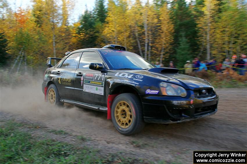 James Pryzbylkowski / Ethan Curtis Subaru WRX on SS5, Far Point I.