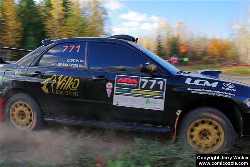 James Pryzbylkowski / Ethan Curtis Subaru WRX on SS5, Far Point I.