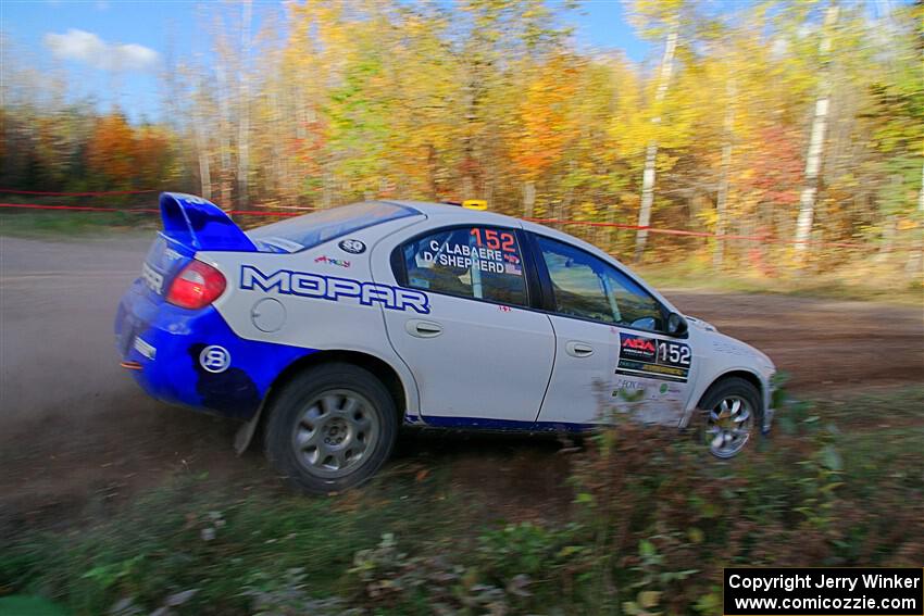 Doug B. Shepherd / Chris LaBaere Dodge SRT-4 on SS5, Far Point I.