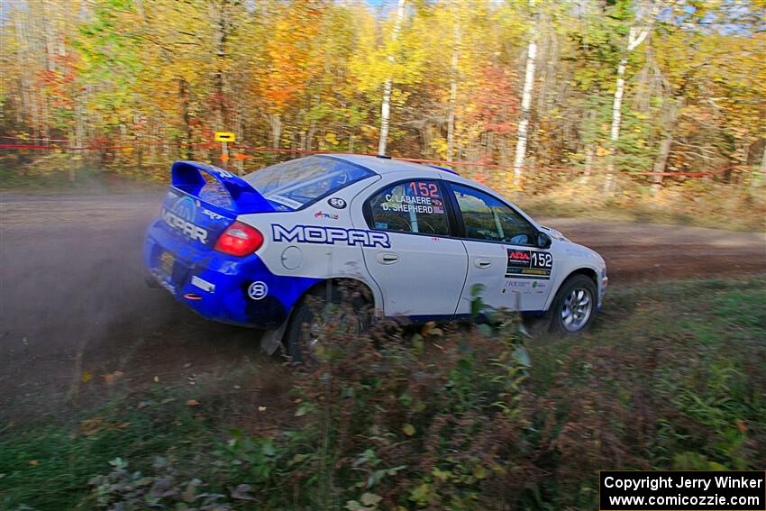 Doug B. Shepherd / Chris LaBaere Dodge SRT-4 on SS5, Far Point I.