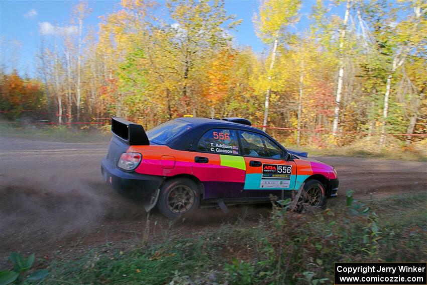 Colin Gleason / Tom Addison Subaru Impreza 2.5RS on SS5, Far Point I.