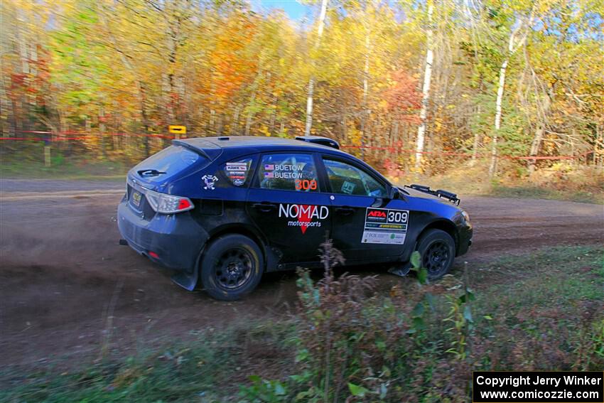 Erik Buetow / Jordan Buetow Subaru Impreza on SS5, Far Point I.