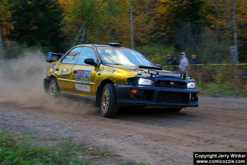 Sean Costello / Steve Blomquist-Scanlan Subaru Impreza 2.5RS on SS5, Far Point I.