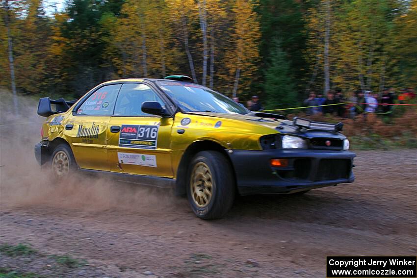 Sean Costello / Steve Blomquist-Scanlan Subaru Impreza 2.5RS on SS5, Far Point I.