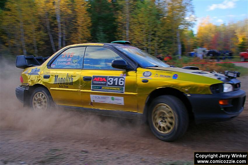 Sean Costello / Steve Blomquist-Scanlan Subaru Impreza 2.5RS on SS5, Far Point I.