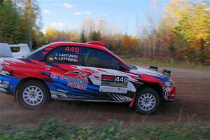 Andrew Layton / Joe Layton Subaru Impreza on SS5, Far Point I.