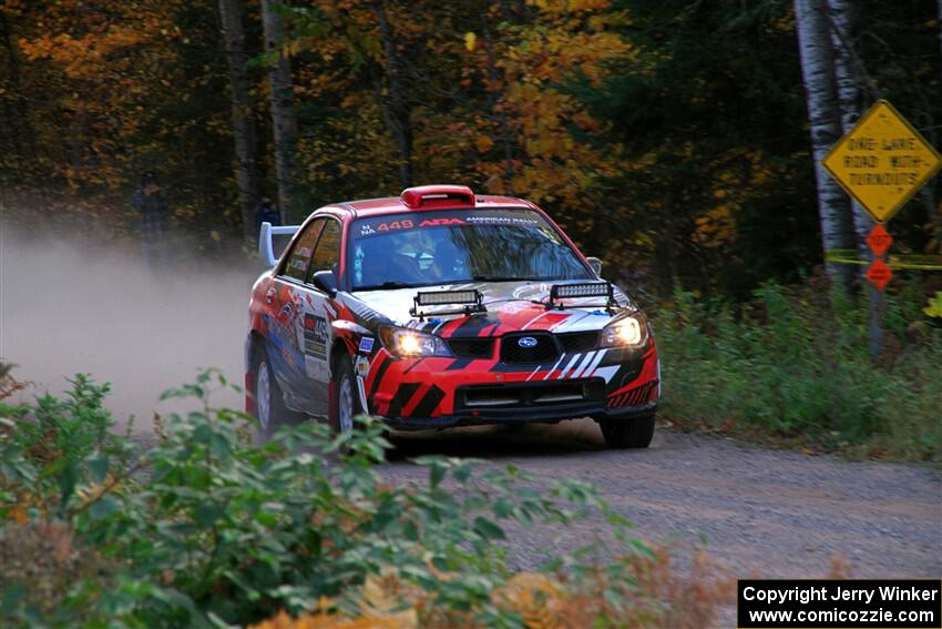 Andrew Layton / Joe Layton Subaru Impreza on SS5, Far Point I.