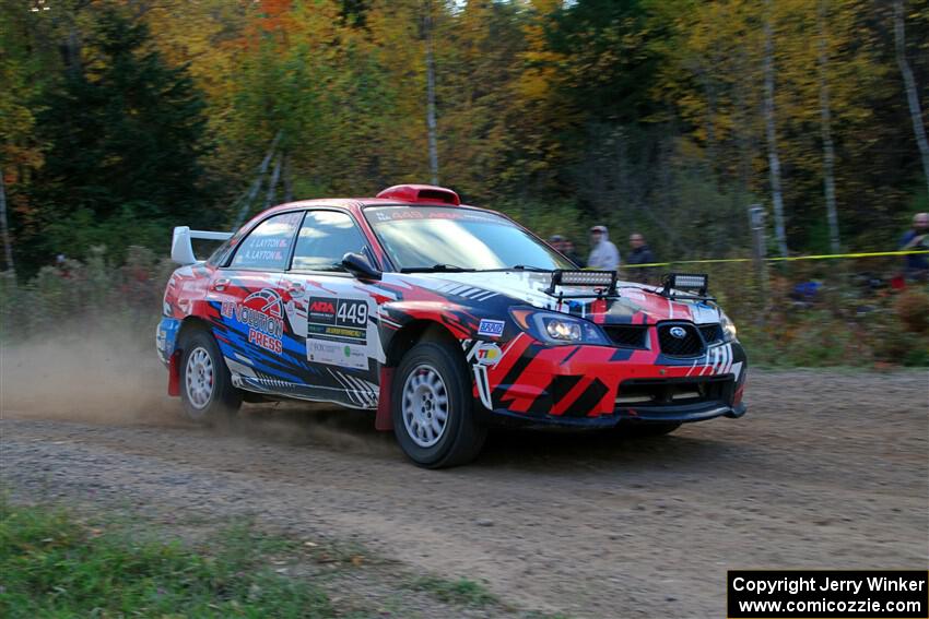 Andrew Layton / Joe Layton Subaru Impreza on SS5, Far Point I.