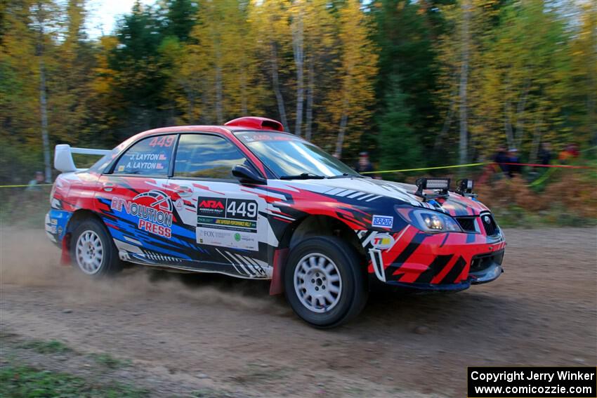 Andrew Layton / Joe Layton Subaru Impreza on SS5, Far Point I.