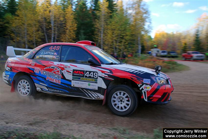 Andrew Layton / Joe Layton Subaru Impreza on SS5, Far Point I.